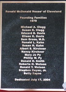 Founding families plaque