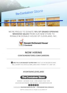 Container Store opening flyer