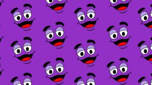 Grimace Virtual Background